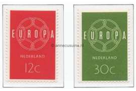 Nederland NVPH 727-728 Postfris Europa-zegels 1959