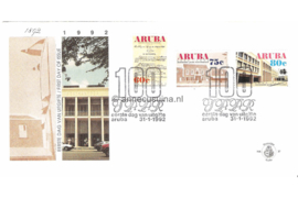 Aruba NVPH E37 Onbeschreven 1e Dag-enveloppe Honderd jaar Postdienst 1992