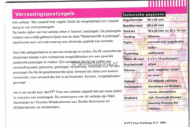 Nederland NVPH M194 (PZM194) Postfris Postzegelmapje Verrassingszegels 1998