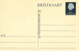 Nederland (afb. NVPH 617) Briefkaart Postfris (10 cent) Koningin Juliana (en profil) 1953-1967