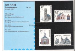 Nederland NVPH M28 (PZM28) Postfris Postzegelmapje Zomerzegels, kerken 1985