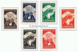 Suriname NVPH 151-156 Ongebruikt Zendingszegels 1935