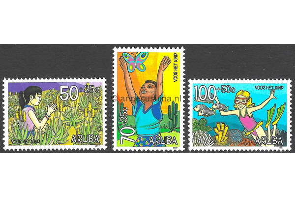 Aruba NVPH 204-206 Postfris Kinderzegels 1997