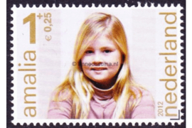 Nederland NVPH 3001a Postfris (Zonder velrand) (1+0,25) (Zegels uit blok) Kinderzegels, Amalia 2012