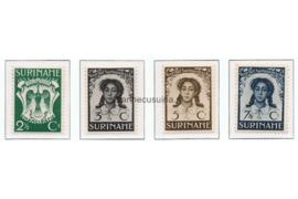 Suriname NVPH 183-186 Gestempeld Emancipatiezegels