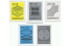 Nederland NVPH 965-969 Postfris Zomerzegels, computerontwerpen Oxenaar 1970