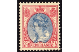Nederland NVPH 71 Ongebruikt (25 cent) Koningin Wilhelmina (bontkraag) 1899-1921