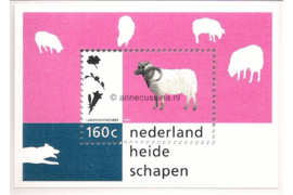 Nederland NVPH 1713 Postfris Blok Natuur en Milieu (Drents heideschaap) 1997