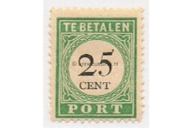 Curaçao NVPH P17 Ongebruikt (25 cent) Cijfer en waarde in zwart 1892-1898