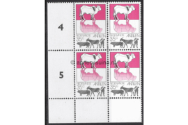 Nederlandse Antillen NVPH 523 Postfris (35 cent) (Blokje van vier) HOEKSTUK Landbouw, veeteelt en visserij 1976