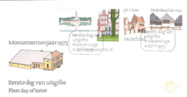 Nederland NVPH E139 Onbeschreven 1e Dag-enveloppe Zomerzegels 1975