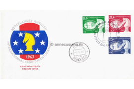 Nederlandse Antillen NVPH E22a Onbeschreven 1e Dag-enveloppe Internationaal Schaaktoernooi 1962