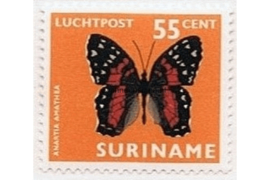 Suriname NVPH LP55 Postfris (55 cent) Vlinders 1972
