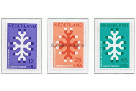 Nederland NVPH 927-929 Postfris Kankerbestrijding 1969
