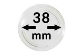 Hagelnieuw & Afgeprijsd! Lindner Muntcapsules 38 mm per 10 Stuks (Lindner 2250038P)