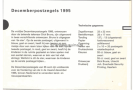 Nederland NVPH M145 (PZM145) Postfris Postzegelmapje Decemberzegels 1995