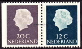 Nederland NVPH C45 Postfris links en rechts ongetand (20+12)