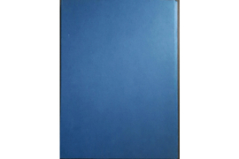 Gebruikt / Nette tot Redelijke Staat Blauw Briefmarken Insteekboek 8 Witte Bladzijden / 9 Pergamijn Stroken / Pergamijn tussenbladen