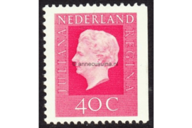 Nederland NVPH 943K Postfris Rechterzijde ongetand (40 cent) Koningin Juliana ('Regina') 1973