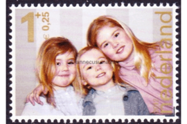 Nederland NVPH 3001b Postfris (Zonder velrand) (1+0,25) (Zegels uit blok) Kinderzegels, Alexia, Ariane, Amalia 2012