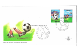 Aruba NVPH E52 Onbeschreven 1e Dag-enveloppe Wereldkampioenschap voetbal in de Verenigde Staten 1994