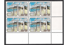 Nederlandse Antillen NVPH 558 Postfris (40 cent) (Blokje van vier) HOEKSTUK Toerisme, bovenwindse eilanden 1977