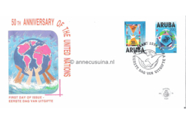 Aruba NVPH E56 Onbeschreven 1e Dag-enveloppe 50 jaar Verenigde Naties 1995
