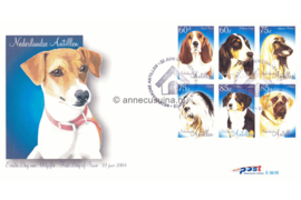 Nederlandse Antillen NVPH E361 Onbeschreven 1e Dag-enveloppe Honden op 2 enveloppen 2004
