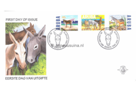 Aruba NVPH E79 Onbeschreven 1e Dag-enveloppe Ezels, Buruco (Equus asinus) 1999