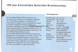 Nederland NVPH M106 (PZM106) Postfris Postzegelmapje 150 jaar Notarieel Broederschap 1993