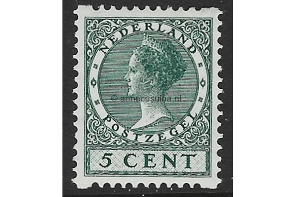 Nederland NVPH R64 Postfris (5 cent) Tweezijdige hoekroltanding Koningin Wilhelmina (type Veth) 1930