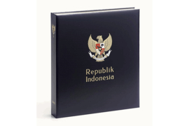 Hagelnieuw & Afgeprijsd! DAVO Luxe postzegelalbum Indonesie III 1985-1999 INCL. LUXE CASSETTE (Nieuw Type! Plak/Wrijfletters op rug)
