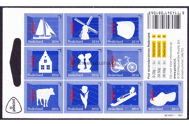 Nederland NVPH V3140-3149 Postfris Velletje Nederlandse iconen; Vel 10 x 1 2014