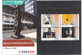 Nederland NVPH M310a+b (PZM310a+b) Postfris Postzegelmapje Kunst in bedrijfscollecties 2005