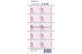 Nederland NVPH Va2136c Postfris Velletje 10 x 0,05 euro met TPG Post logo L-fosfor 2005