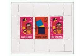 Suriname NVPH 591 Postfris Blok Kinderzegels 1972
