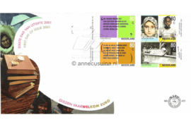 Nederland NVPH E431 Onbeschreven 1e Dag-enveloppe Tussen twee culturen op 2 enveloppen  2001