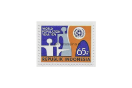 Indonesië Zonnebloem 789 Postfris Het Wereld Bevolkingsjaar 1974