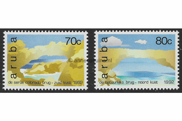 Aruba NVPH 116-117 Postfris Natuurlijke bruggen 1992