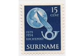 Suriname NVPH LP32 Postfris Herdenkingszegel 1954