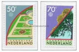 Nederland NVPH 1353-1354 Gestempeld Europa, milieu 1986