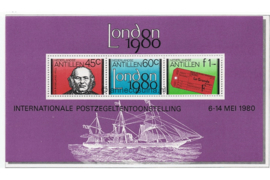 Nederlandse Antillen NVPH 662 Postfris Blok London 1980 Sir Roland Hill 1980