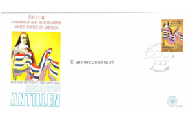 Nederlandse Antillen (Postdienst) NVPH E148 (E148PO) Onbeschreven 1e Dag-enveloppe 200 jaar betrekkingen Nederland-U.S.A. 1982