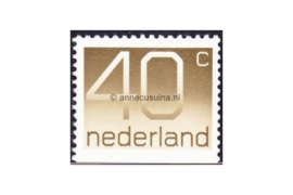 Nederland NVPH 1111H Postfris Onderzijde ongetand (40 cent) Cijfer Crouwel 1976