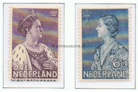 Nederland NVPH 265-266 Gestempeld Crisiszegels 1934