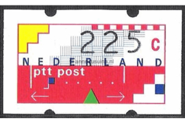 Nederland NVPH AU21 Postfris (225 cent) Automaatstroken, Voordrukzegel voor Klüssendorf-automaat 1996
