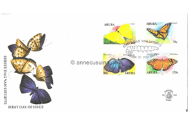 Aruba NVPH E107 Onbeschreven 1e Dag-enveloppe Vlinders 2003