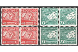 Nederland NVPH LP4-LP5 Postfris (Blokjes van vier) Koppen en Van der Hoop 1928