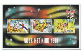 Nederlandse Antillen NVPH 990 Postfris Blok Kinderzegels, tegen analfabetisme 1991