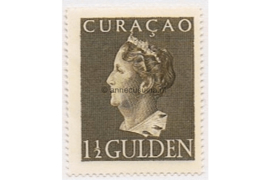 Curaçao NVPH 178 Postfris (1 1/2 Gulden) Koningin Wilhelmina Konijnenburg 1947